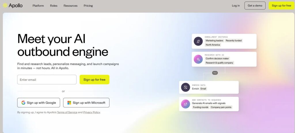 Apollo home page